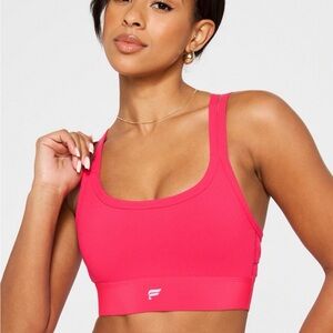Principal Longline Medium Impact Sports Bra- Raspberry Fizz